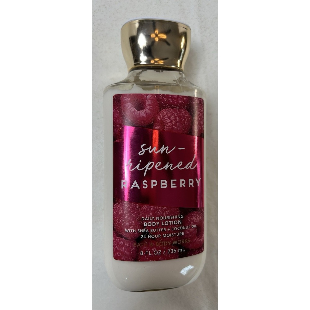 NEW! SUN-RIPENED RASPBERRY Body Lotion Bath & Body Works 8 oz. Retired